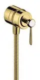 AXOR-HG-AXOR-Montreux-Wandanschluss-Stop-mit-Rueckflussverhinderer-Absperrventil-und-Hebelgriff-Polished-Gold-Optic-16883990 gallery number 1